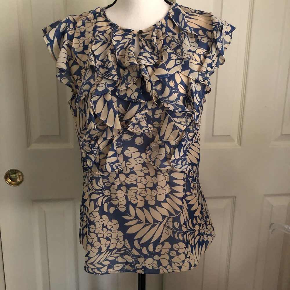 Chaps Ladies ruffle top